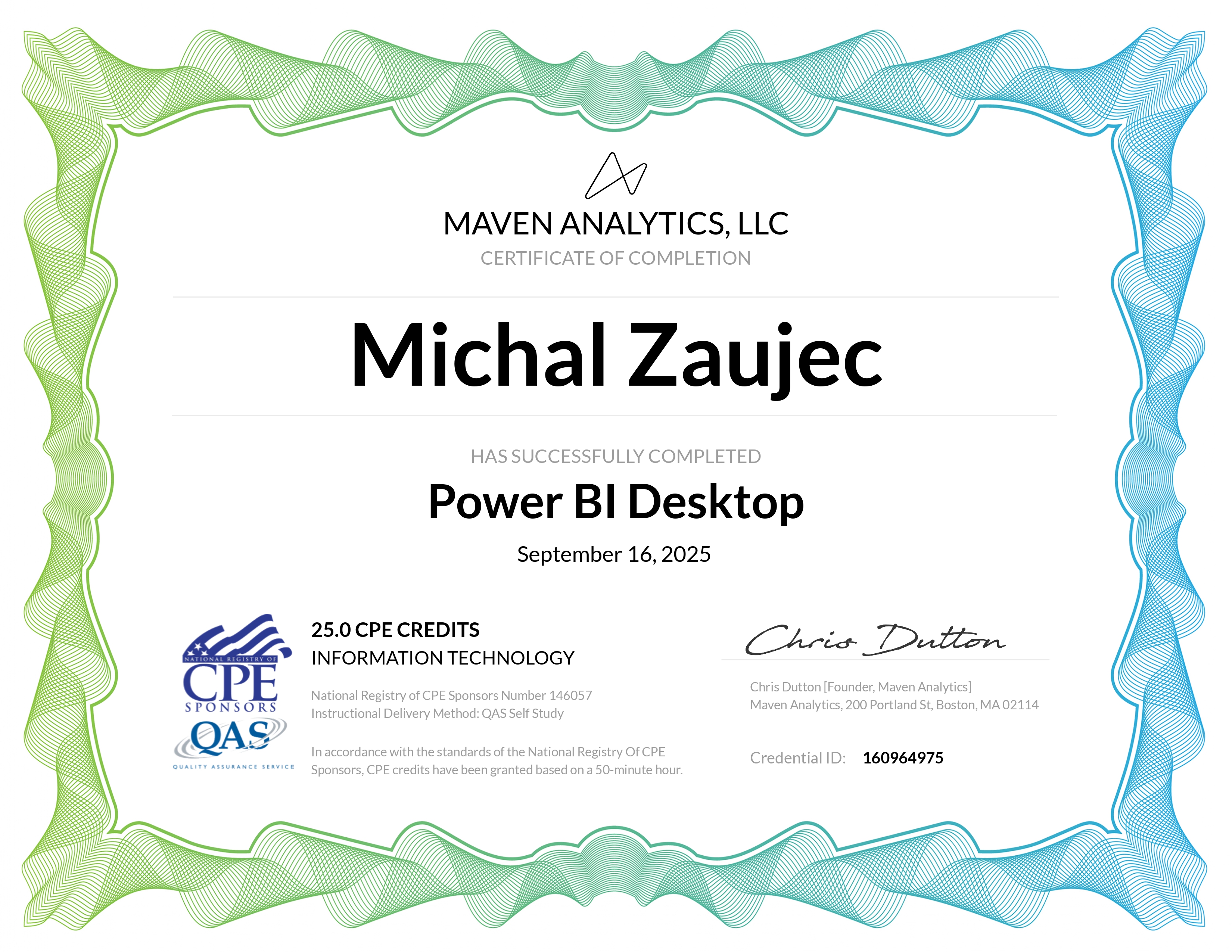 Power BI Certificate